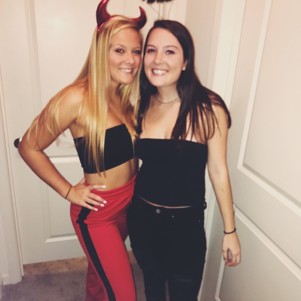 Black crop top